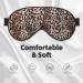 Leopard Print Soft Eye Mask | Zero Pressure Blackout Travel Sleeping Mask - Buy Online on GoSupps.com