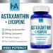Astaxanthin and Lycopene Supplement | Lycopene 50mg Plus Astaxanthin 24mg Carotenoids Supplement for Tanning Skin Care Vision & Heart Health Support | Vegan & Non-GMO (100 Veggie Capsules) - Buy Online on GoSupps.com