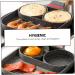 OUNONA Multi Egg Fried Egg Burger Maker Mini Wok Egg Skillet Kitchen Accessory Induction Pans Ceramic Griddle Sandwich Maker Nonstick Copper Skillet Cooking Pot Aluminum Squeezer Square - Buy Online on GoSupps.com
