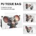 Tissue Box Cover Tissue Box Holder Mouse Showing Teeth Print Tissue Holder Travel Tissue Packs Facial Paper Holder Decorative Holder - Buy Online on GoSupps.com