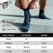 Quarter Athletic Running Socks 3-Pack for Men & Women - Moisture-Wicking, No Blister Cushion, Ideal for Cycling and Sports - Black - Buy Online on GoSupps.com