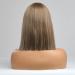 HAIRCUBE Bob Wig for Women - Mixed Brown Shoulder Length with Natural Middle Part (12inch) - Buy Online on GoSupps.com