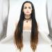 Handmade Afro-American Braided Wig for Women | Cosplay & Festival | Ombre Medium Brown Synthetic Lace Front Wig for Drag Queens - Buy Online on GoSupps.com