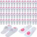 Jeyiour 30 Pairs Disposable Guests Slippers Bulk Smile Face House Slippers Soft Plush Spa Slippers for Men Women Outdoors Indoors Hotels Shoeless Home Travel