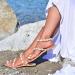 Women s Slip-Toe Sandals - Orthopedic Summer Roman Style Flat Shell Beach Sandals for Flat Feet & Plantar Fasciitis (25.5cm White) - International Shipping Available - Buy Online on GoSupps.com