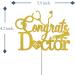 Tenhaisi Gold Glitter Congrats Doctor Cake Topper Medical School Doctor Graduation Party Decoration Supplies for Boy Girl College Graduation Cake Decor - Buy Online on GoSupps.com