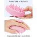 Heeta Scalp Massage Brush - Soft Silicone Bristle Head Massager for Scalp Relaxation & Hair Care - Ideal for Men Women & Children - Pink - Buy Online on GoSupps.com