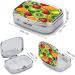 Buy Decorative Portable Fruit Print Pill Box - 2 Compartment Metal Pill Organizer for Pocket & Purse | International Shipping Available - Buy Online on GoSupps.com