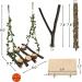 kathson Wood Bird Swing Toys Natural Parrot Perch Wooden Stand Platform Parakeet Paw Grinding Stick Cage Accessories Exercise Toy for Cockatiels Budgies Lovebirds Conures - Buy Online on GoSupps.com