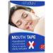 Mouth Tape for Sleeping 120Pcs Sleep Strips Help Train Nasal Breathing Improve Mouth Breathing Snoring Sleep Talk Drooling Etc Promote Better Nighttime Sleeping & Instant Snoring Relief X shape- 120pcs