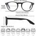 Suertree Blue Light Filter Reading Glasses - Round Eyeglasses for PC & Gaming | UV Protection & Anti-Fatigue | Men & Women | 1.5x Magnification - Buy Online on GoSupps.com