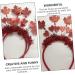 FRCOLOR 1pc Maple Leaf Heart Headdress Autumn Fall Headband Wedding Ceremony Decorations Tiara Love Heart Headband Wedding Decor Canada Day Hairband Greeter Red Antenna Pop Women's - Buy Online on GoSupps.com