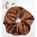 INNCHY XXL Large Satin Silk Scrunchie - Oversize Hair Tie for Girls - No Damage Elastic Ponytail Holder - Washable (Large Brown) - Buy Online on GoSupps.com