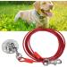 Qcwwy Stainless Steel Dog Anchor | 360 Rotatable Rust-Free 5m Cable for Large Dogs | Durable Pet Anxiety Solution for Courtyard Lawn & Outdoor Camping - Buy Online on GoSupps.com