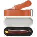Professional Vintage Straight Razor Set for Men - Wooden Handle Steel Blade Iron Box & Leather Strop - Buy Online on GoSupps.com
