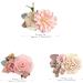GAVIK Set of 3 Pink Flower Hair Clips for Girls Handmade and Durable Accessories - Buy Online on GoSupps.com