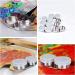 6 Pack Double Dipper Palette Cup - Stainless Steel with Lid and Clip - 1.4 inch Inner Diameter - Buy Online on GoSupps.com