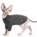 Pumyporeity sphynx hairless cat cotton clothing sweater cute turtleneck breathable t-shirts round collar vest kitten shirts soft clothing (black xxl) xxl a-black