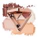 Eyeshadow Palette Long Lasting Matte 4 Colors Eye Makeup Creamy Smooth Travel Size Eye Shadow Makeup Palette Blendable Eye Makeup Palette For Professional Everyday 2 Palette-02