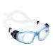 Cressi Adult Swim Goggles with Tempered Glass Lenses and No Distortion- Galileo: Made in Italy Clear/Aquamarine