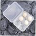 Yardenfun Box Pressure-proof Egg Carton Refrigerator Eggs Camping Fridge Egg Bins Egg Tray Desktop Accessories - Buy Online on GoSupps.com