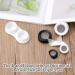 Amaxiu 2Pcs Contact Lens Case Cute Contact Lens Box Holder with Mirror Portable Soak Storage Kit with Remover Tool Tweezer Solution Bottle Colorful Contact Lens Container For Travel Home(White+Black) - Buy Online on GoSupps.com