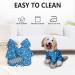 Minezi Waterproof Dog Coat - Zipper & Reflective Buttons Adjustable Strap Removable Hood Blue Checkered M (49-58cm) - Buy Online on GoSupps.com