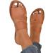 Buy Puzzlegame Women's Dark Brown Flat Ribbons Sandals - Summer Leisure Open Toe Rubber Shoes Size 37 EU for Shopping & Swimming - Buy Online on GoSupps.com