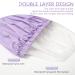 Welrog Waterproof Shower Hoods for Women | Reusable Adjustable Shower Caps for Men & Women | 2 Pack Rosa & Lila - Buy Online on GoSupps.com