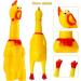 XFly 2-Pack Rubber Screaming Chicken Dog Toys - Squeaky Yellow 32cm for Teeth Cleaning & Decompression - Buy Online on GoSupps.com