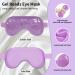 Cavoilu 2Pack Gel Eye Mask for Dark Circles & Puffiness - Hot & Cold Cooling, Reusable, Stress Relief - Purple - Buy Online on GoSupps.com