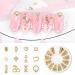 Gold Nail Charms Set - 6 Boxes Metal Studs for Acrylic Nails | Various Designs for Nail Art Decorations | Flowers, Shells, Stars, Moons, Beaches | Thin Flakes Kit - Buy Online on GoSupps.com