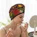 Hair Towel Wrap - Quick Drying Towel Turban with Button | Fall Village Scenery Design - Buy Online on GoSupps.com