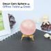 PYOR Rose Quartz Sphere Gem Ball with Stand - Meditation & Feng Shui Crystal Decor for Wealth & Harmony - Buy Online on GoSupps.com