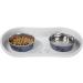 Petmaker 8.5-Inch Tall Dog Bowl Stand with Splash Guard for Large Dogs and Cats - Buy Online on GoSupps.com