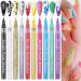 10 Pcs Nail Art Painting Pen 3D Painted Nail Drawing Pen Set Nail Polish Pens Fine Tip Nail Paint Line Pen Quick Dry Waterproof Nail Paint Tool for Nail Art 10 Colors