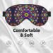 Mandala Pattern Unisex Eye Mask | Soft Comfortable Light-Blocking Sleeping Mask for Travel & Sleep - Buy Online on GoSupps.com