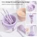 Buy MSQ 3 in 1 Silicone Makeup Brush Cleaning Mat - Scrubber & Drying Holder for Brushes & Sponges (Purple) | International Shipping Available - Buy Online on GoSupps.com