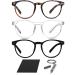 Riccardo Materossi - Premium 99.9% Blue Light Blocking Glasses (380-410nm) - Reduce Headaches and Improve Sleep - UK Based Brand 3 Pack 3 Round Frames