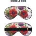Premium Sleep Mask for Women & Men - Soft Blackout Eye Masks for Better Sleep | Travel & Camping Essentials | Perfect Gift - Poppy Flower Design - Buy Online on GoSupps.com