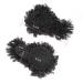 Short Kinky Curly Afro Puff Drawstring Ponytail with Bangs Pineapple Updo Hair 12 Inch - Black Women's 1B Hair Extension - Buy Online on GoSupps.com