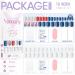 Vamony Press On Nails Square Short Length 2 Sets - American Spirit Blue Petite Fake Nails - 54pcs - Buy Online on GoSupps.com