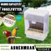 Komunj Transparent Food Spender for Budgies Canaries & Finches - Ideal Food Container for Parenting and Seeds - Buy Online on GoSupps.com