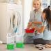 Fovolat Laundry Detergent Dispenser | Liquid Laundry Containers Moisture Resistant Clear Laundry Detergent Dispenser with Measuring Cup for Detergent Softener Scent Booster Scent Booster Beads - Buy Online on GoSupps.com