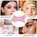 Eyeshadow and Eyeliners Stencils Pad Flexible Soft Eyeliners Tool - Precision Beveled Design Eye Liners Reusable Cleaning Cloths for Women Pink - Buy Online on GoSupps.com