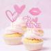 UXYOKM 24Pcs Happy Valentine's Day Cupcake Toppers Pink Glitter Love Heart Sexy Lip Be Mine Cupcake Picks Valentine Day Theme Wedding Bridal Shower Birthday Party Cake Decorations Supplies Pink a - Buy Online on GoSupps.com