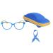 Children glasses blue light filters without strength UV block tr90 glasses frames for boys and girls + adjustable glasses band + glasses case