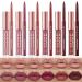 Jolilab Liquid Lipstick and Lip Liner Pens Set  6 Velvety Matte Liquid Lipsticks + 6 Matching Smooth Lip Liner  Waterproof Lasting Matte Lipstick Gift Set  Professional Beauty Cosmetics Lipstick