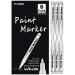 FLYMAX White Paint Pen 6 Pack 0.7mm Acrylic White Permanent Marker White Paint Pens for Wood Rock Plastic Leather Glass Stone Metal Canvas Ceramic Marker Extra Very Fine Point Opaque Ink