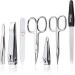 Marqus 7-Piece Manicure Set for Men & Women - Solingen German Quality with Patented Glass Files - Stylish Carbonlook Synthetic Leather Case - Buy Online on GoSupps.com